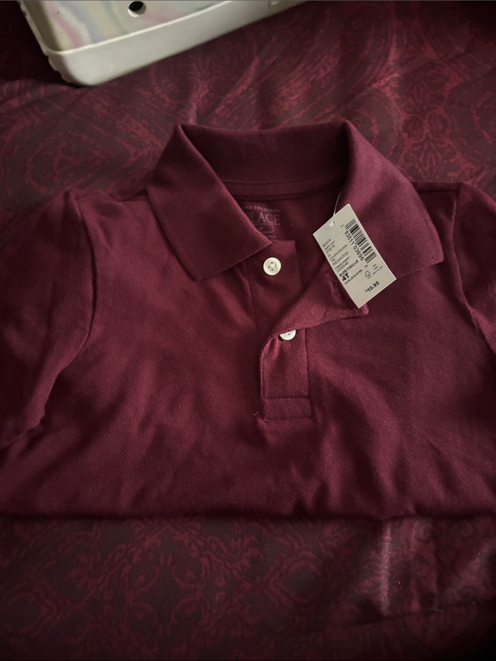 The Children's Place Burgundy Polo Shirt